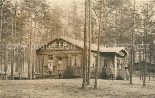 AK / Ansichtskarte Dennewitz Niedergoersdorf Brandenburg uebungsplatz WK1 Holzhaeuser Soldaten