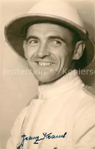 AK / Ansichtskarte DSWA Namibia Colonialism Offizier Franz Kraml Foto Portrait Tropenhelm 