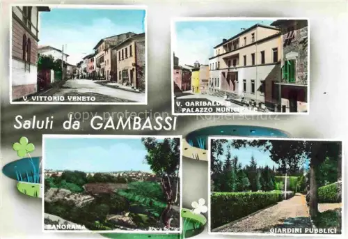 AK / Ansichtskarte Gambassi Terme Florence FIRENZE Florenz Toscana IT v.Vittorio Veneto Giardin Pubblici Panorama