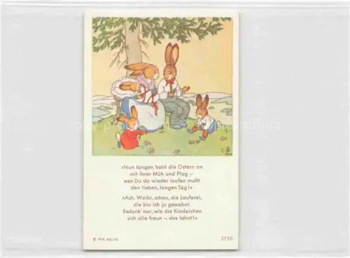 AK / Ansichtskarte IBM BOHATTA-MORPURGO Ida (1900-1992) Kuenstlerkarte Ostern Hasen Kinder Ars Sacra