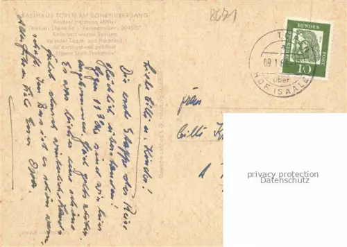 AK / Ansichtskarte Autobahn Autostrada Autoroute Highway Rasthaus Topen am Zonenuebergang 