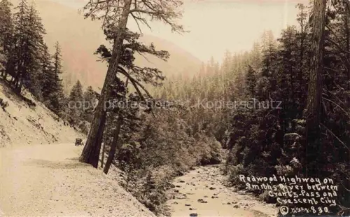 AK / Ansichtskarte Olympic National Parc Washington USA Redwood Highway on Smith River between Crants-Pass and Crescent City