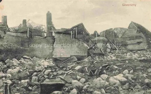 AK / Ansichtskarte Givenchy-en-Gohelle ARRAS 62 Pas-de-Calais Ruines Grande Guerre Truemmer 1. Weltkrieg