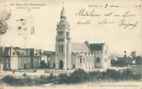 AK / Ansichtskarte EPERNAY 51 Marne Eglise Saint Pierre Saint Paul et le Presbytère