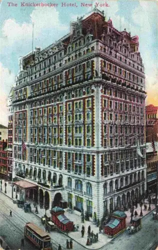 AK / Ansichtskarte NEW YORK City USA The Knickerbocker Hotel Illustration