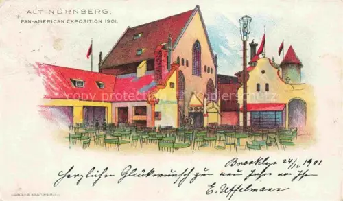 AK / Ansichtskarte Alt-NueRNBERG Pan-American Exposition 1901 Kuenstlerkarte