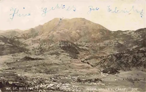 AK / Ansichtskarte Napa Valley California USA Panorama Mount St. Helena