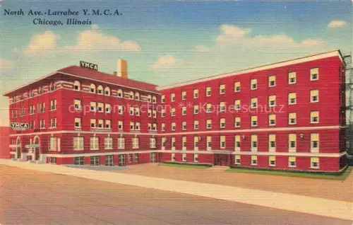 AK / Ansichtskarte CHICAGO  Illinois USA North Avenue Larrabee Y.M.C.A. Illustration