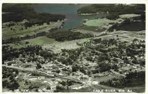AK / Ansichtskarte Eagle River Wisconsin USA Aerial view