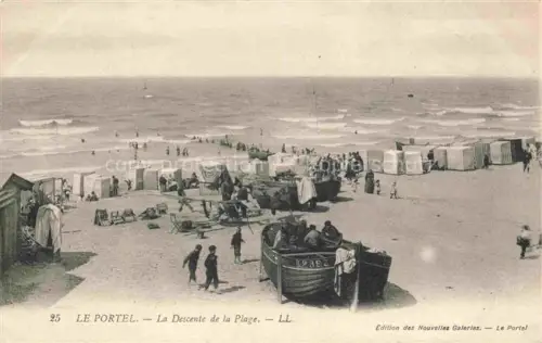 AK / Ansichtskarte Le Portel Boulogne-sur-Mer 62 Pas-de-Calais La descente de la plage