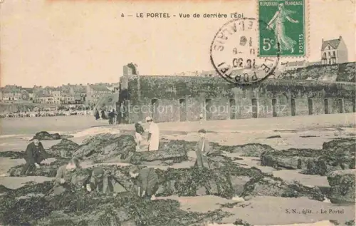 AK / Ansichtskarte Le Portel-Plage Boulogne-sur-Mer 62 Pas-de-Calais Vue de derrière l'Epi