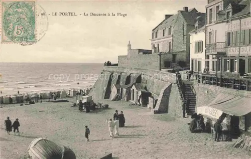AK / Ansichtskarte Le Portel Boulogne-sur-Mer 62 Pas-de-Calais La descente à la plage