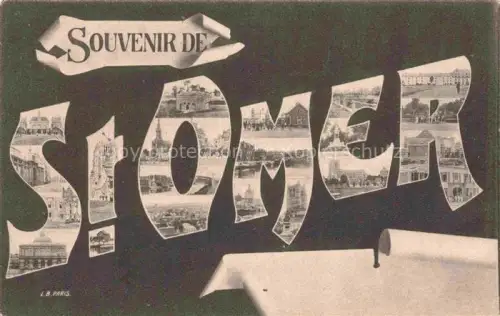 AK / Ansichtskarte SAINT-OMER  62 Pas-de-Calais Souvenir de la ville vues d'ensemble Schriftzug