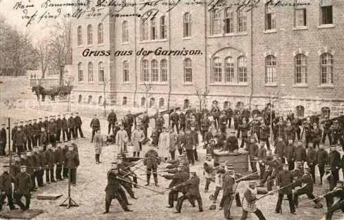 AK / Ansichtskarte LEIPZIG Kaserne vor WK1 uebungen 