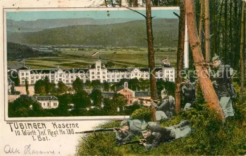 AK / Ansichtskarte 180 Regiment IR 180 Infanterie Tuebingen Gmuend Litho 