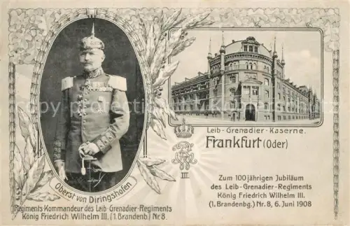 AK / Ansichtskarte 008 Regiment GR 008 Grenadier Regiment Frankfurt Oder Kaserne 