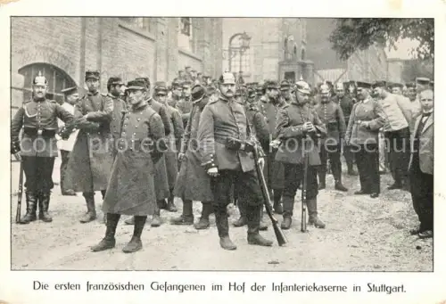 AK / Ansichtskarte POW Kriegsgefangene Militaria Stuttgart Rotes Kreuz 