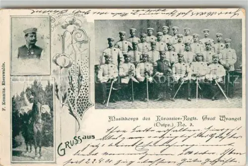 AK / Ansichtskarte 003 Regiment KueR Kuerassiere Stolp Pommern Slupsk PL Graf Wrangel Musikkorps