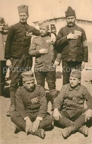 AK / Ansichtskarte POW Kriegsgefangene Militaria Heuberg Serben Stetten akM