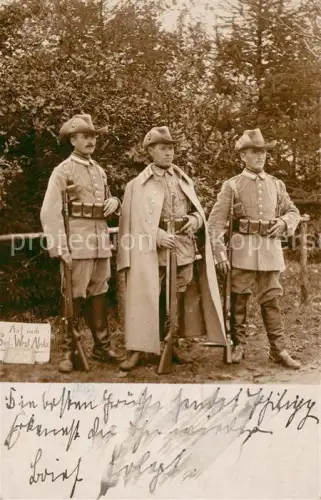 AK / Ansichtskarte DSWA Namibia Colonialism Jaeger in Montour vor der Abreise nach DSWA Foto 