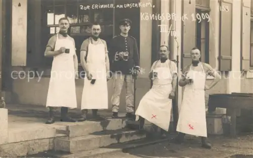 AK / Ansichtskarte Koenigsbrueck Sachsen Kuechenpersonal