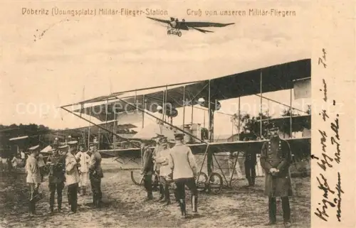 AK / Ansichtskarte Doeberitz  Truppenuebungsplatz Dallgow-Doeberitz Brandenburg Aviatik Militaria Albatro Doppeldecker 