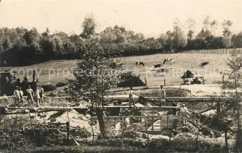 AK / Ansichtskarte Feldbahn Kleinbahn Militaria WK1 Belgien Eisenbahnbau-Kompagnie bei der Arbeit