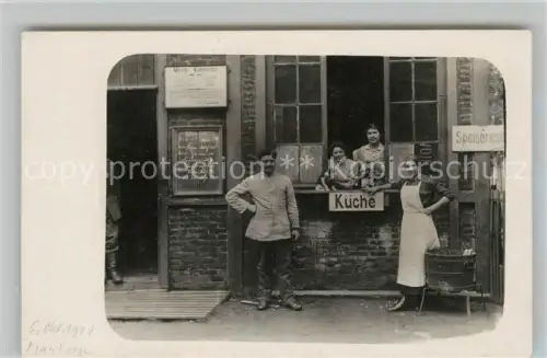 AK / Ansichtskarte Maubeuge Avesnes-sur-Helpe 59 Nord Gare Bahnhof WK1 Kueche Foto