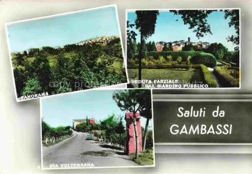 AK / Ansichtskarte Gambassi Terme Florence FIRENZE Florenz Toscana IT Via Volterrana Panorama Parziale Giardino Pubblico