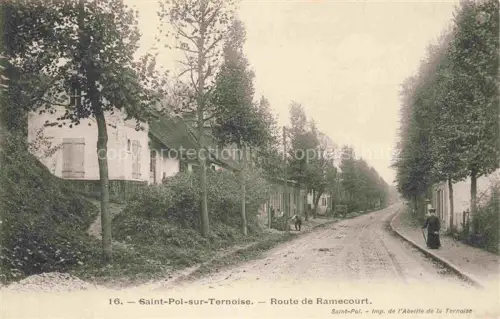 AK / Ansichtskarte Saint-Pol -sur-Ternoise 62 Pas-de-Calais Route de Ramecourt