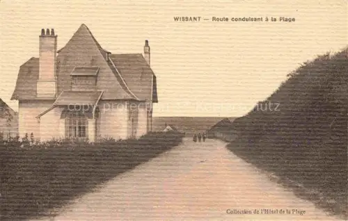 AK / Ansichtskarte Wissant Boulogne-sur-Mer 62 Pas de Calais Route conduisant à la plage