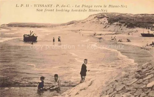 AK / Ansichtskarte Wissant Boulogne-sur-Mer 62 Pas de Calais La plage vers le Blanc-Nez
