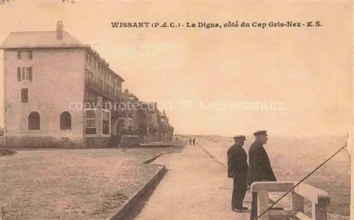 AK / Ansichtskarte Wissant Boulogne-sur-Mer 62 Pas de Calais La digue côté du Cap Gris-Nez
