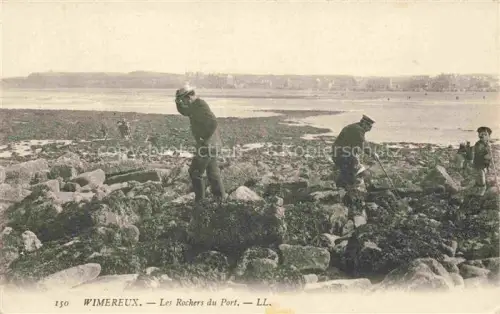 AK / Ansichtskarte WIMEREUX Boulogne-sur-Mer 62 Pas-de-Calais Les rochers du port
