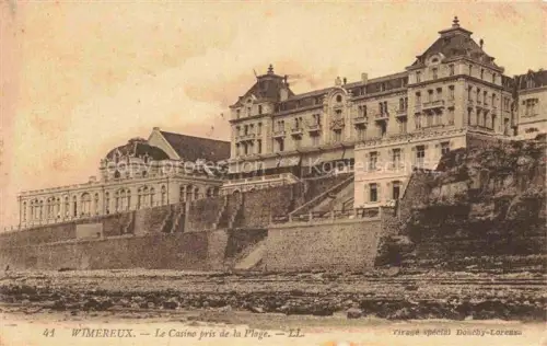 AK / Ansichtskarte WIMEREUX Boulogne-sur-Mer 62 Pas-de-Calais Le Casino pris de la plage