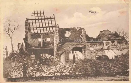 AK / Ansichtskarte Vimy Wimmi ARRAS 62 Pas-de-Calais Ruines Grande Guerre Truemmer 1. Weltkrieg