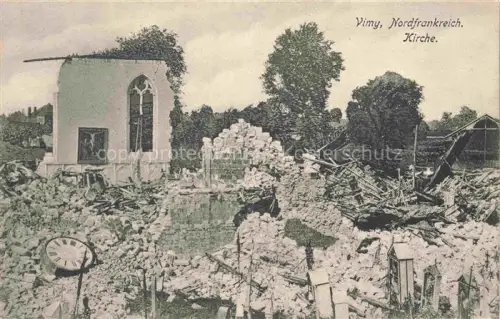 AK / Ansichtskarte Vimy Wimmi ARRAS 62 Pas-de-Calais Eglise Kirche Ruines Grande Guerre Truemmer 1. Weltkrieg