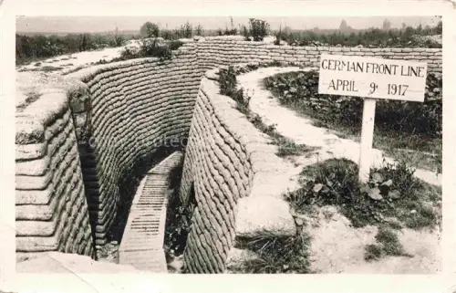AK / Ansichtskarte Vimy-Ridge UK Tranchées Allemandes de I ligne German Front Line April 9 1917