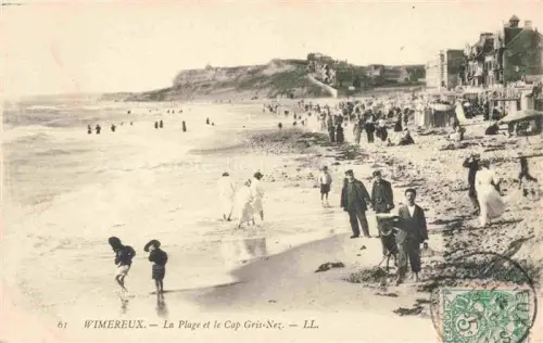 AK / Ansichtskarte WIMEREUX Boulogne-sur-Mer 62 Pas-de-Calais La plage et le Cap Gris-Nez