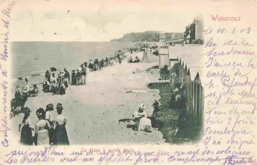 AK / Ansichtskarte WIMEREUX Boulogne-sur-Mer 62 Pas-de-Calais La plage à marée haute