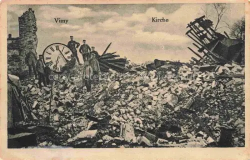 AK / Ansichtskarte Vimy Wimmi ARRAS 62 Pas-de-Calais Kirche Ruines Grande Guerre Truemmer 1. Weltkrieg Feldpost
