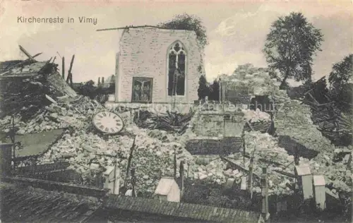 AK / Ansichtskarte Vimy Wimmi ARRAS 62 Pas-de-Calais Kirchenreste Ruines Grande Guerre Truemmer 1. Weltkrieg