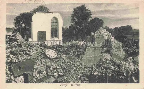 AK / Ansichtskarte Vimy Wimmi ARRAS 62 Pas-de-Calais Kirche Ruines Grande Guerre Truemmer 1. Weltkrieg