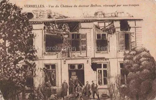 AK / Ansichtskarte Vermelles Bethune 62 Pas-de-Calais Château du Docteur Bréhon Ruines Grande Guerre Truemmer 1. Weltkrieg
