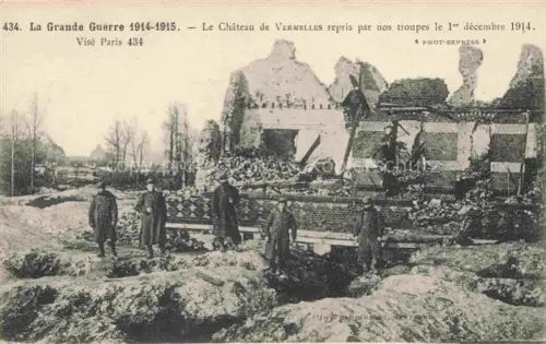 AK / Ansichtskarte Vermelles Bethune 62 Pas-de-Calais Château Ruines Grande Guerre Truemmer 1. Weltkrieg