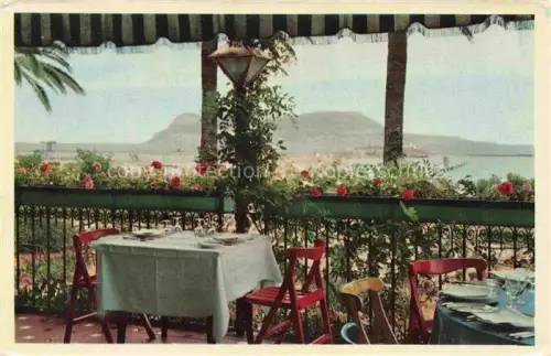 AK / Ansichtskarte Algeciras Cadiz Andalucia ES Hotel Reina Cristina Restaurant Terrasse