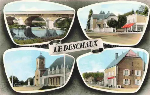 AK / Ansichtskarte Le Deschaux DOLE 39 Jura Vues d'ensemble Pont Eglise