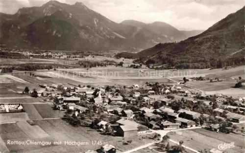 AK / Ansichtskarte Rottau Chiemgau Grassau Bayern Panorama Blick gegen Hochgern Chiemgauer Alpen