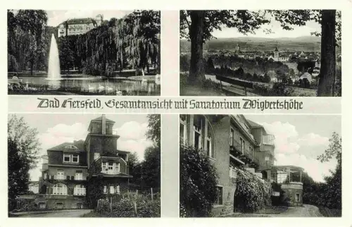 AK / Ansichtskarte BAD HERSFELD Gesamtansicht mit Sanatorium Wigbertshoehe