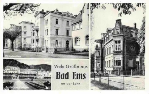 AK / Ansichtskarte BAD EMS Rheinland-Pfalz Victoriaallee Kurhaus Villa Sommer